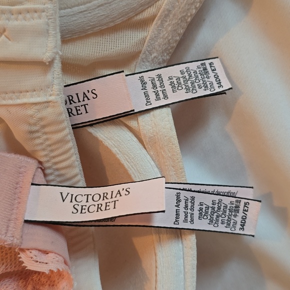 Bundle of 3 Victoria's Secret Dream Angels Lined Demi bras - Picture 2 of 4